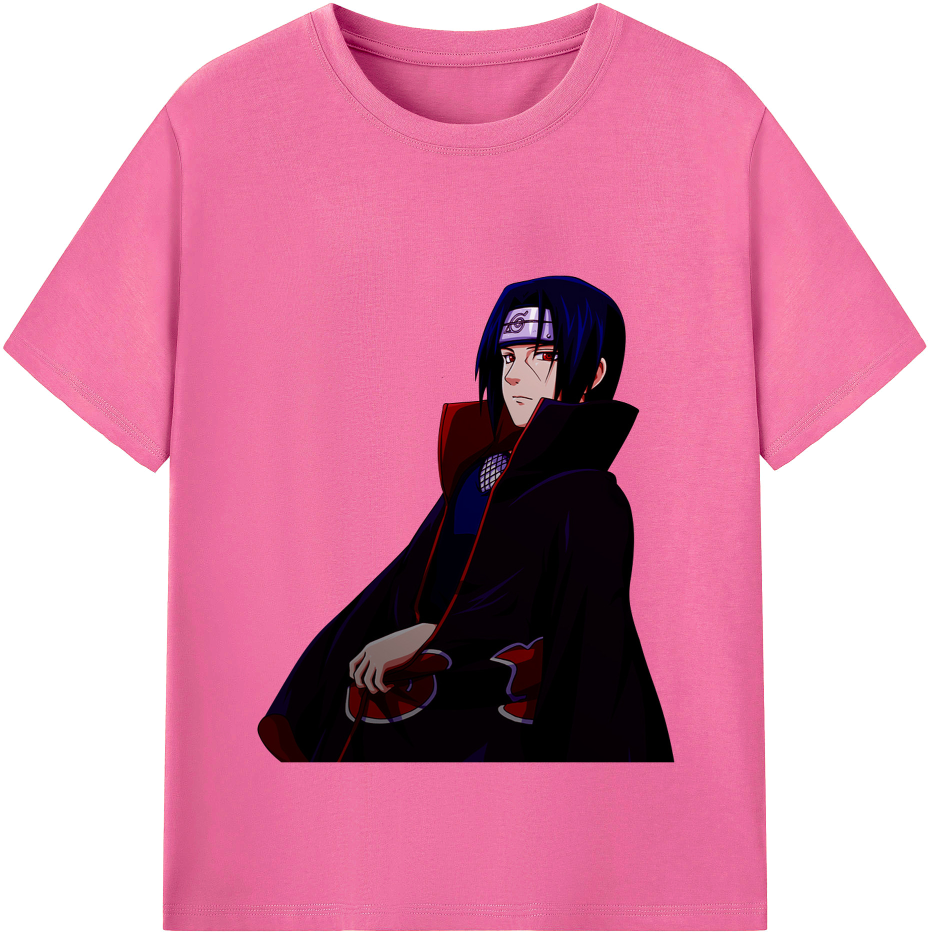 （画像用） NARUTO -ナルト- うちは イタチ Uchiha Itachi レディースカジュアルプリントTシャツ（綿100％）